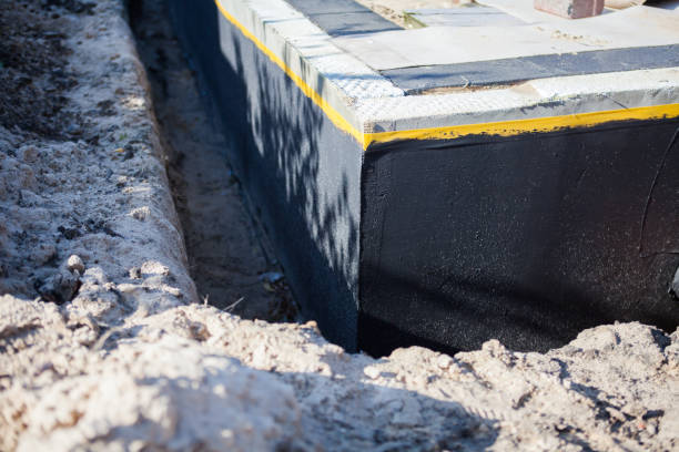 Residential Basement Waterproofing installation at a Laketon, IN home by SJ Waterproofing Pros